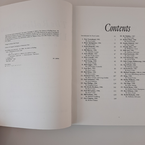 THE ROLLING STONES INTERVIEWS: THE 1980's Springsteen Jagger Coffee Table Book - Picture 2 of 16